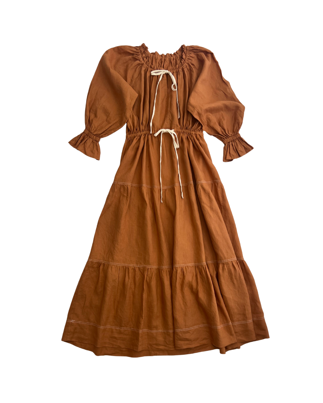 Linen Tangerine Dress Size 10