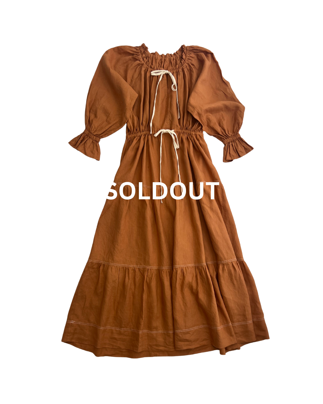 Linen Tangerine Dress Size 10