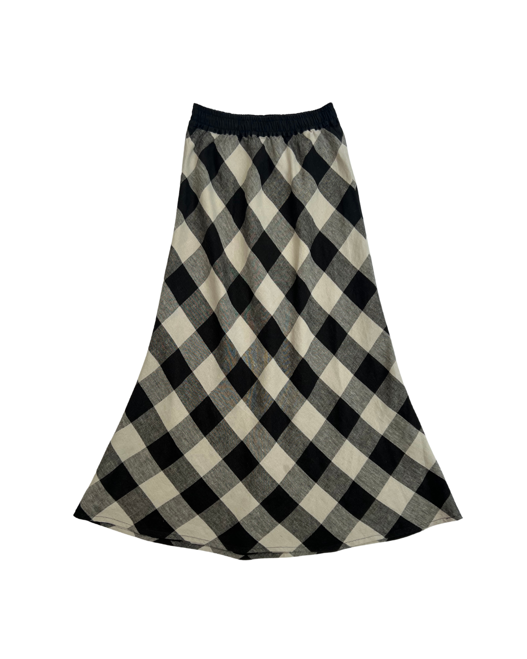 Black & White Check Clo Bias Skirt Size 10