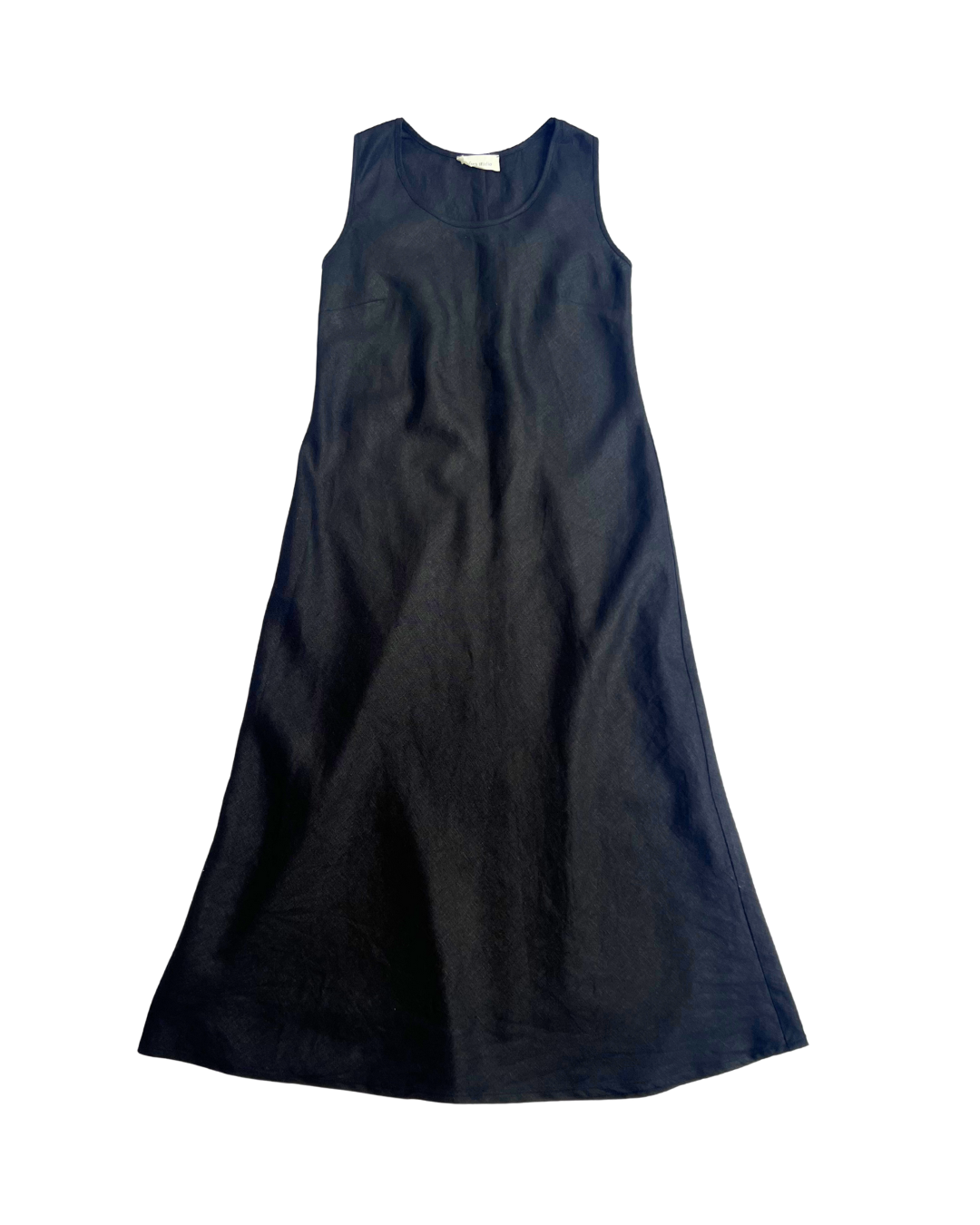 Black Linen Lea Bias Dress Size 10