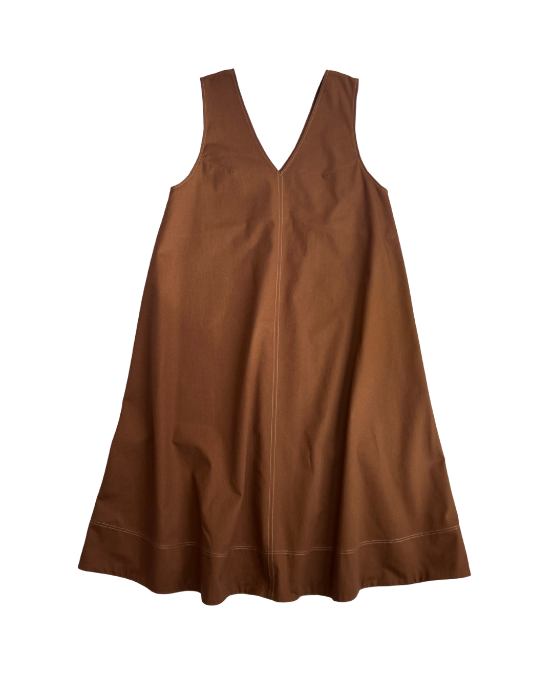 Brown Drill Ora Pinafore Size 14 (without pockets)