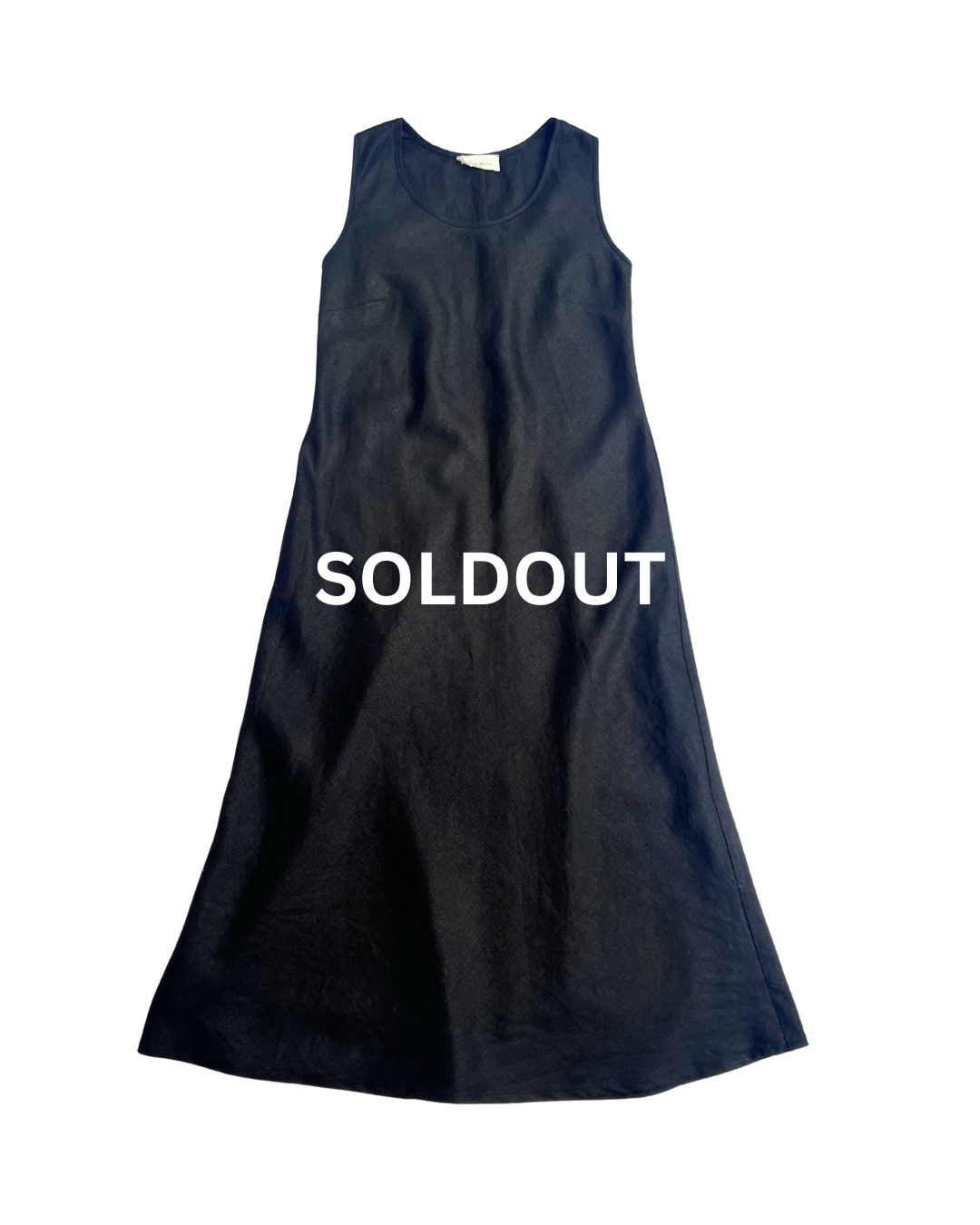 Black Linen Lea Bias Dress Size 10