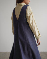 Ora Pinafore Dress - Japanese Denim