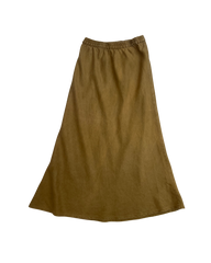 Olive Linen Clo Bias Skirt Size 10