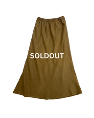 Olive Linen Clo Bias Skirt Size 10