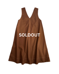 Brown Drill Ora Pinafore Size 14 (without pockets)