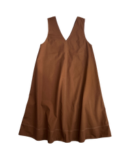 Brown Drill Ora Pinafore Size 14 (without pockets)