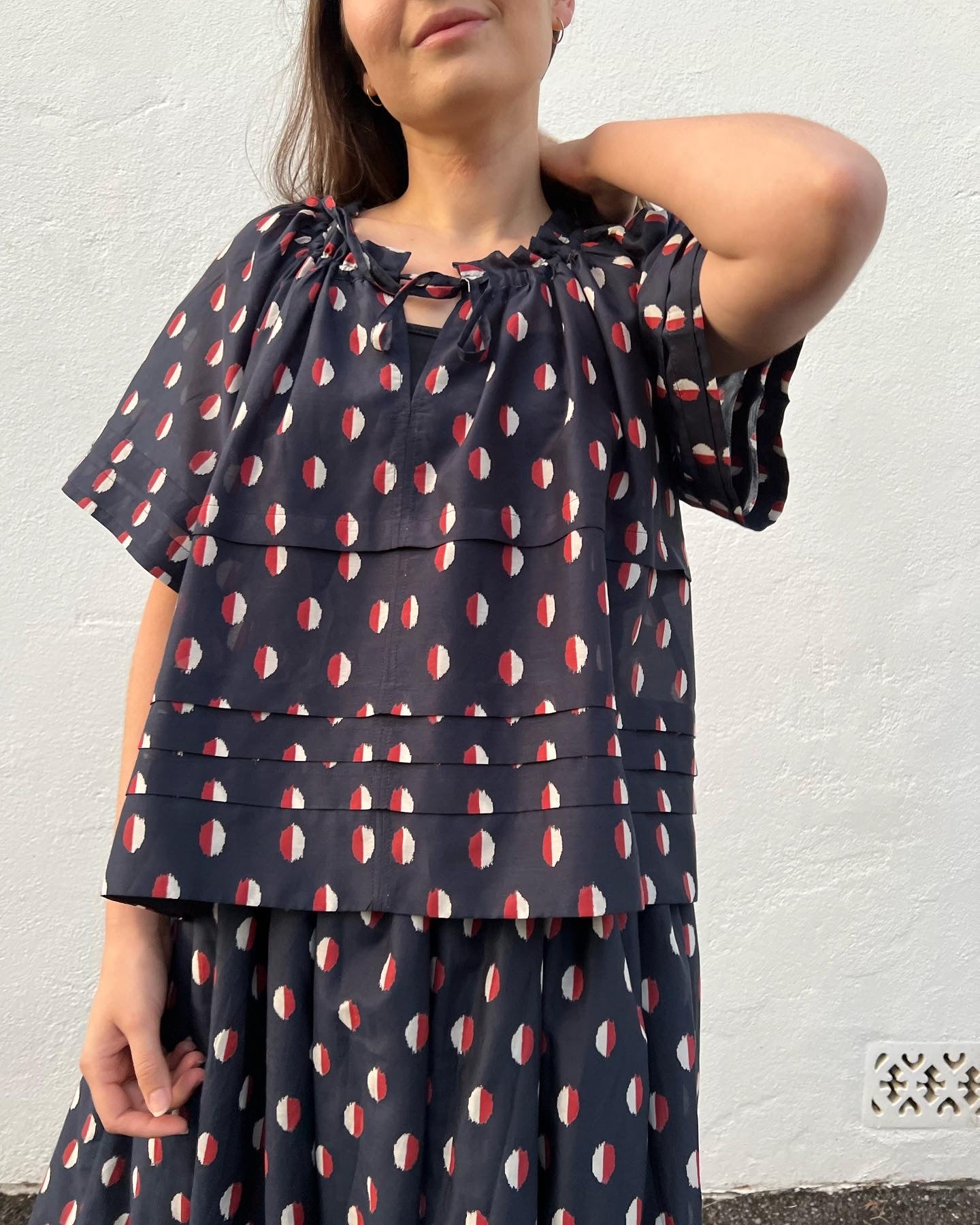 Polka Dot Rue Blouse Size 10