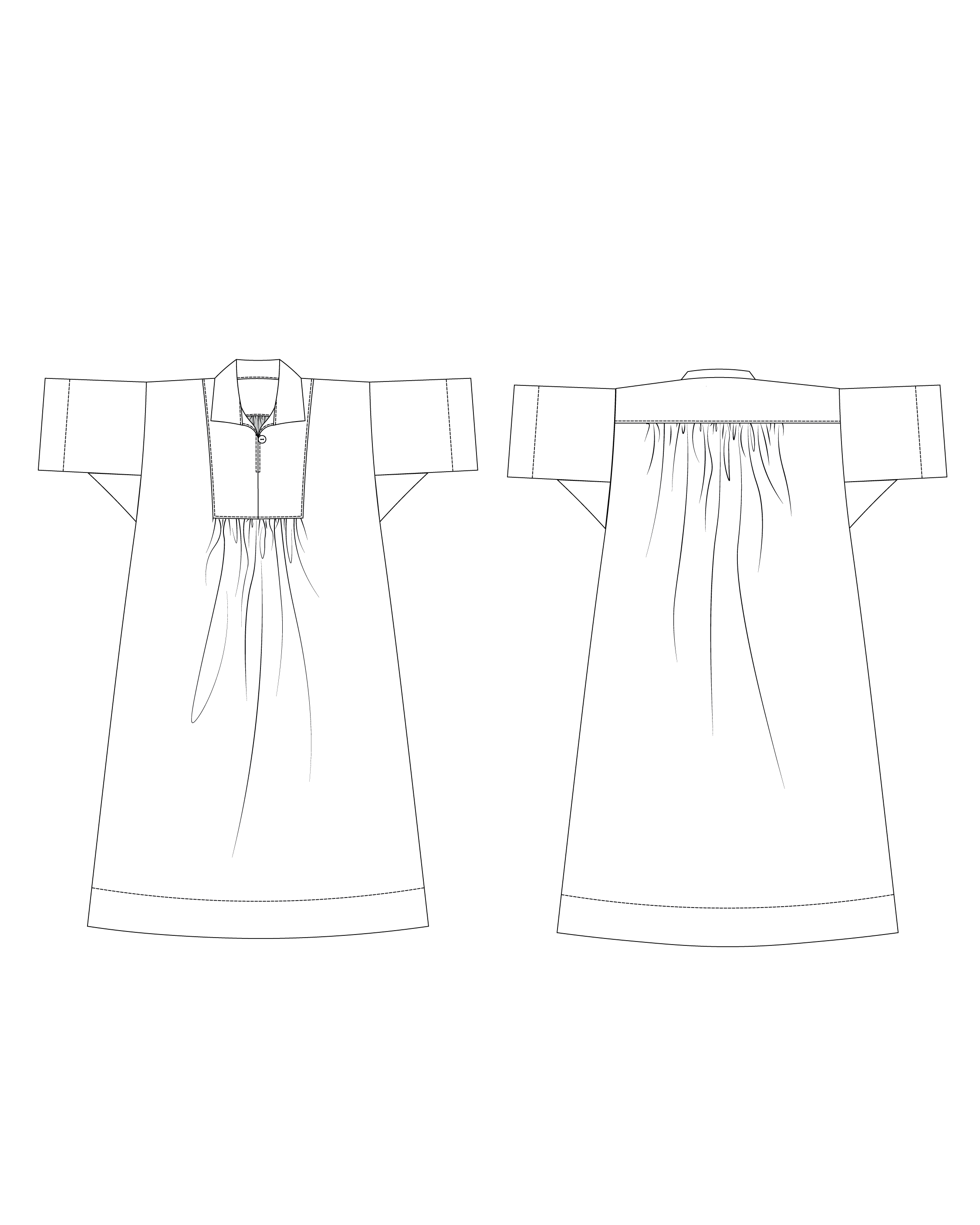 Ade Shirt Dress PDF Pattern Size 6-24