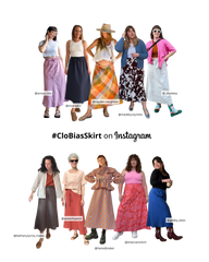 Clo Bias Skirt PDF Pattern Size 6-24