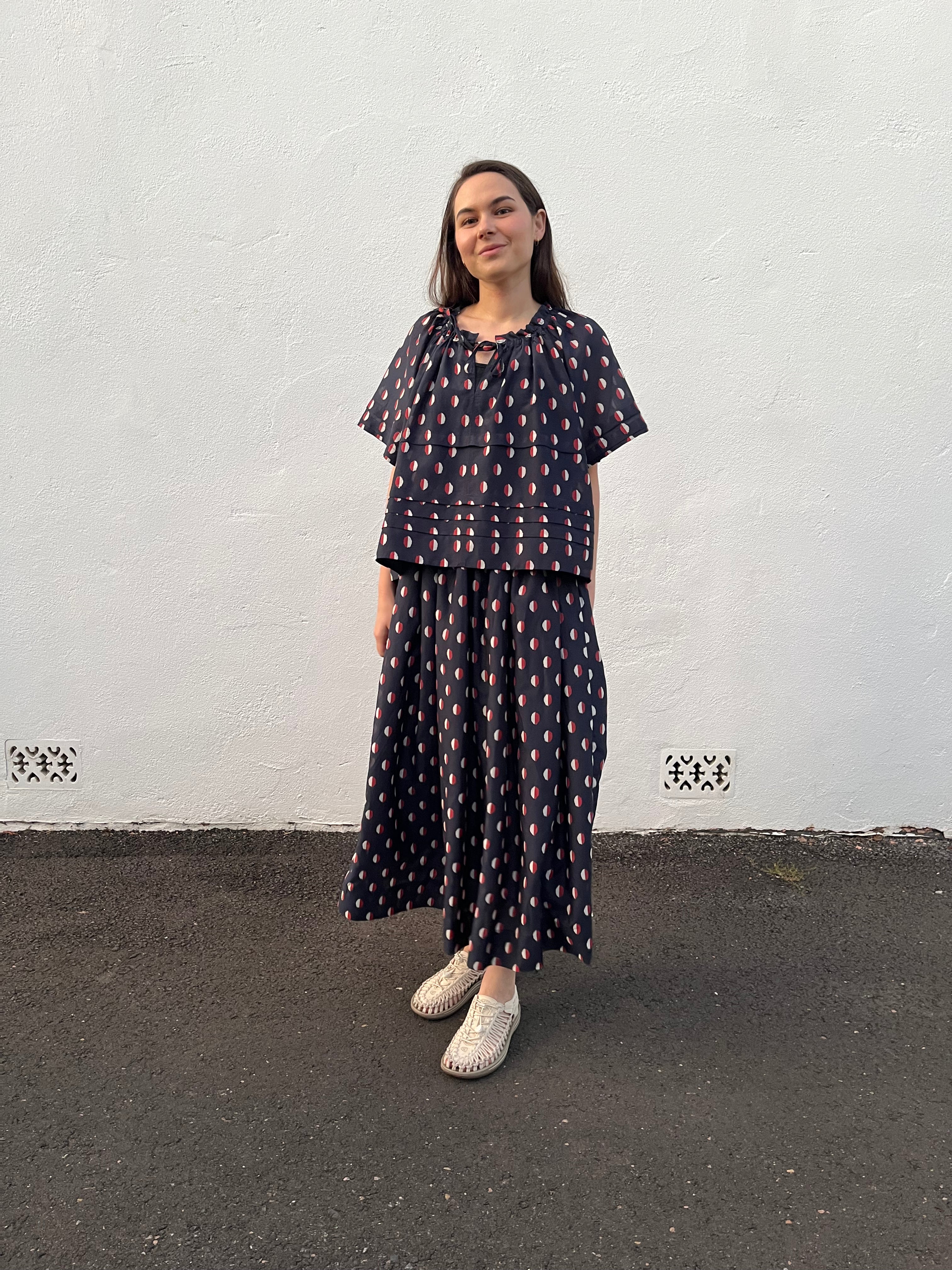 Polka Dot Rue Blouse Size 10