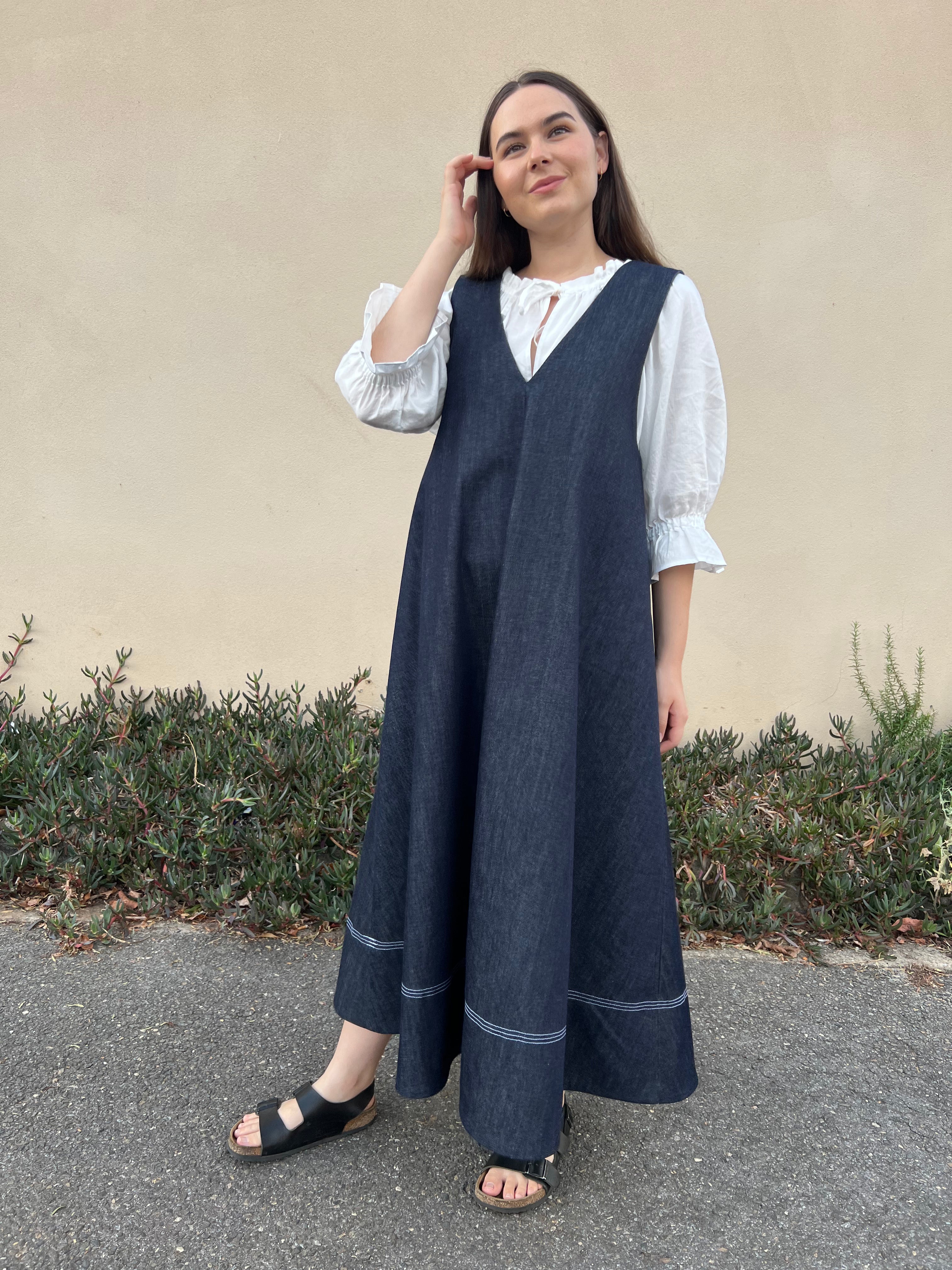 Denim Ora Pinafore Size 10