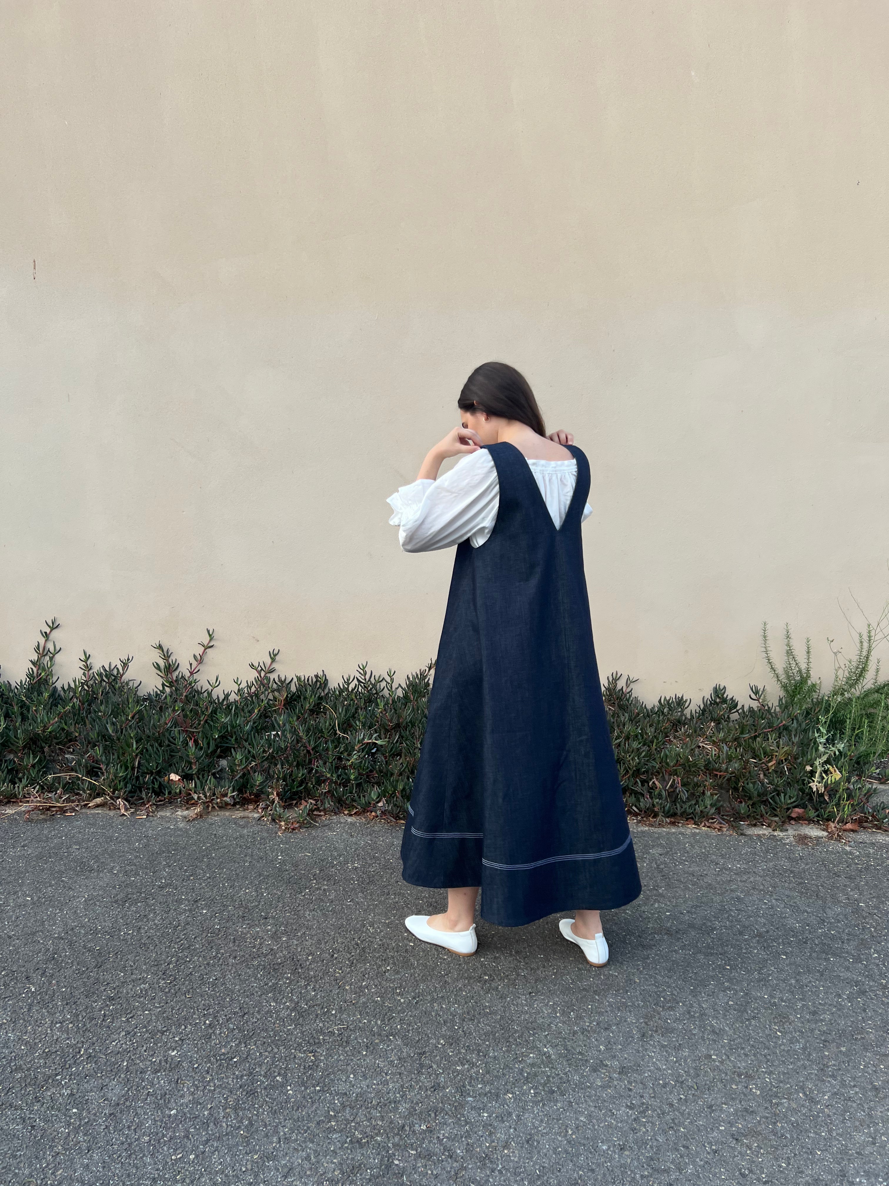 Denim Ora Pinafore Size 10