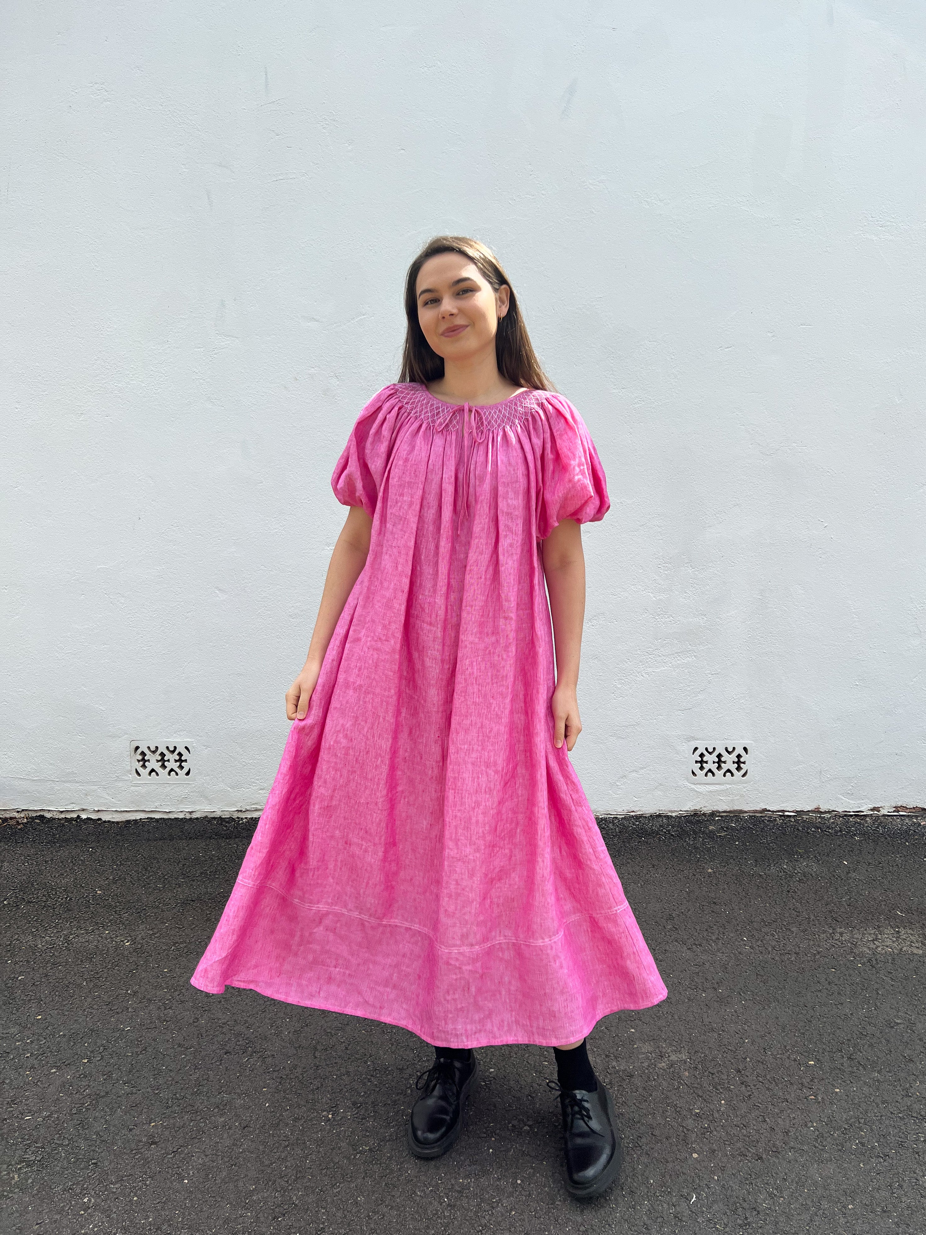 Pink Smocked Dress size 10