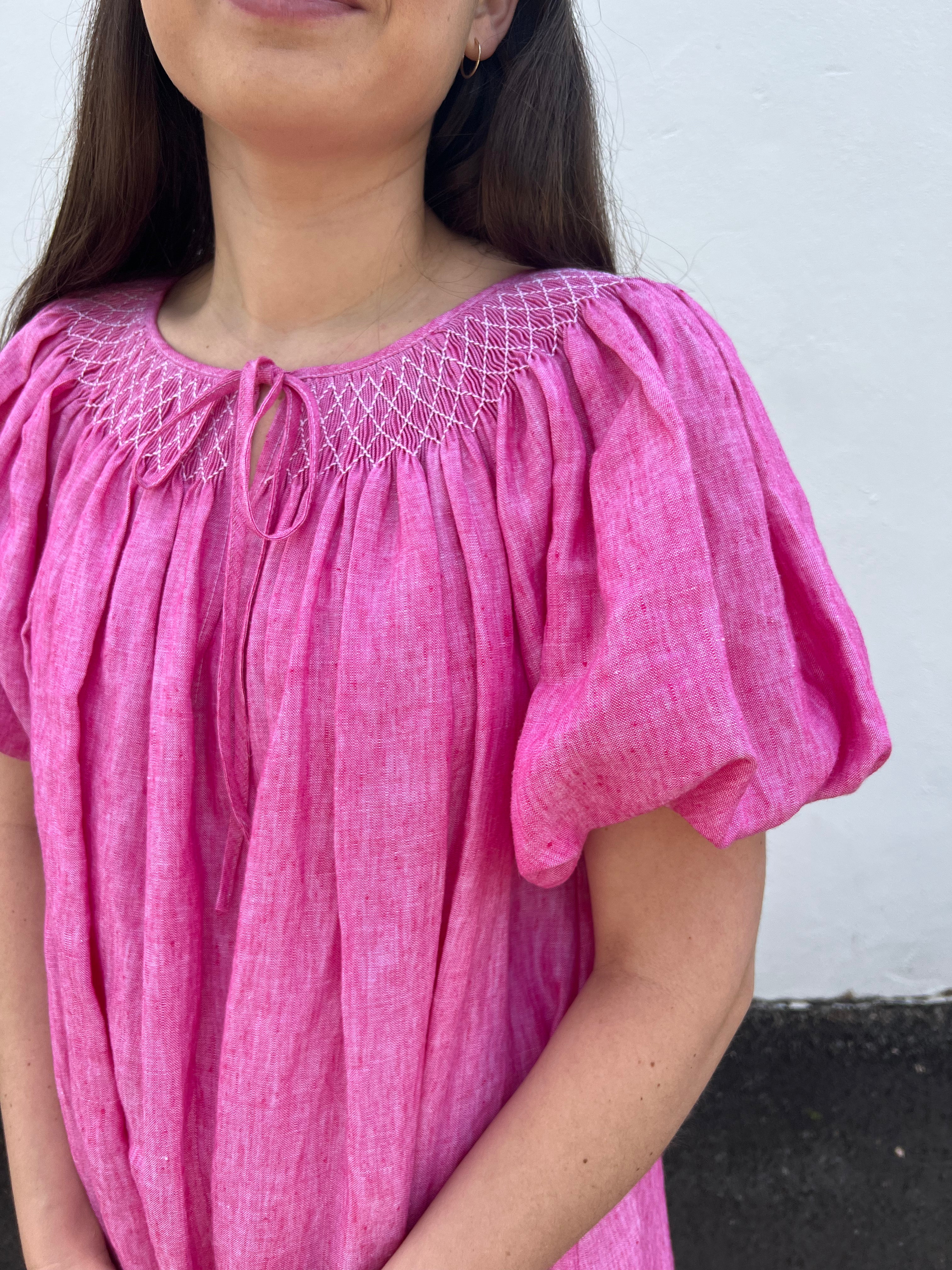 Pink Smocked Dress size 10
