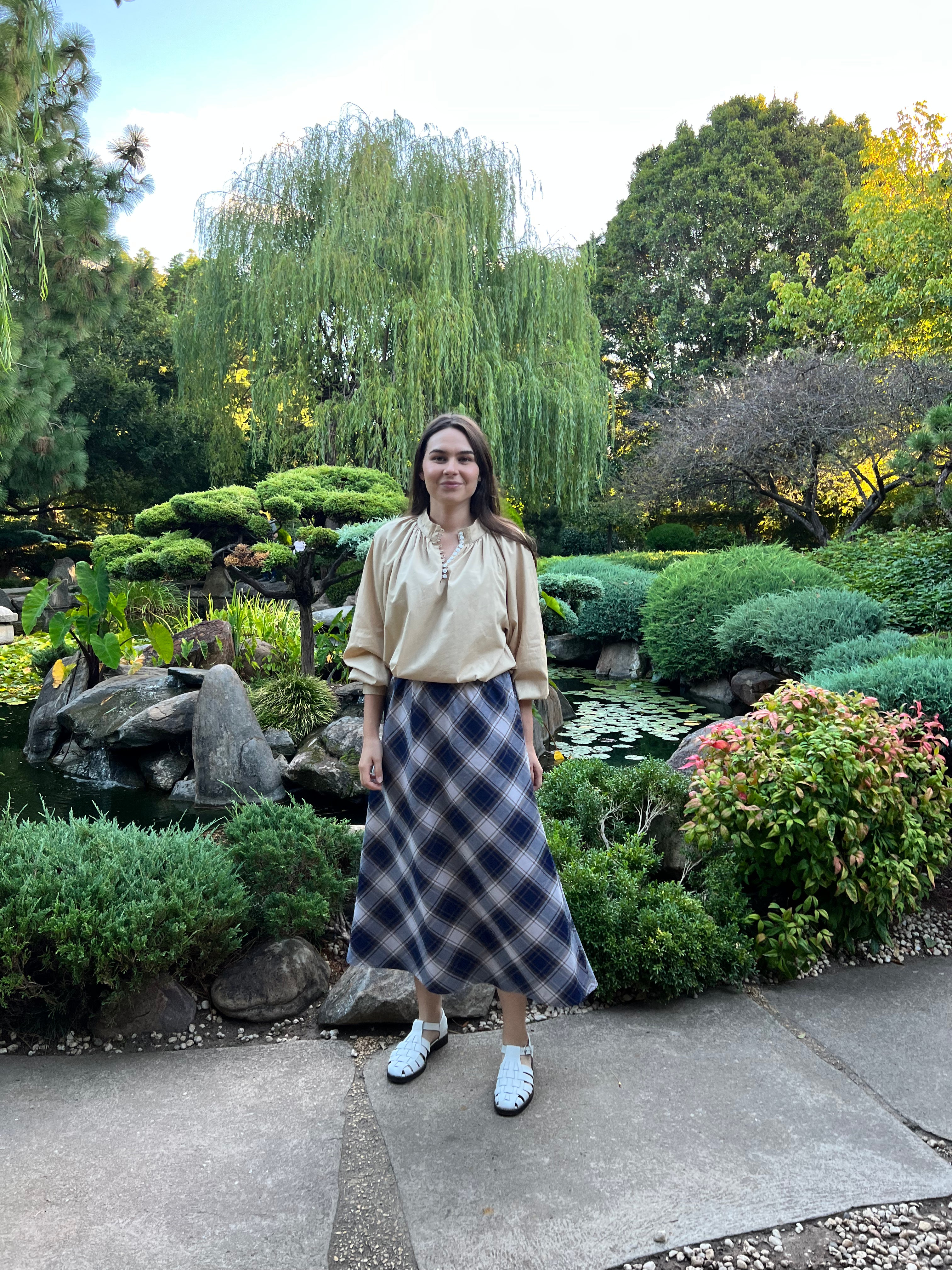 Plaid Clo Bias Skirt Size 10