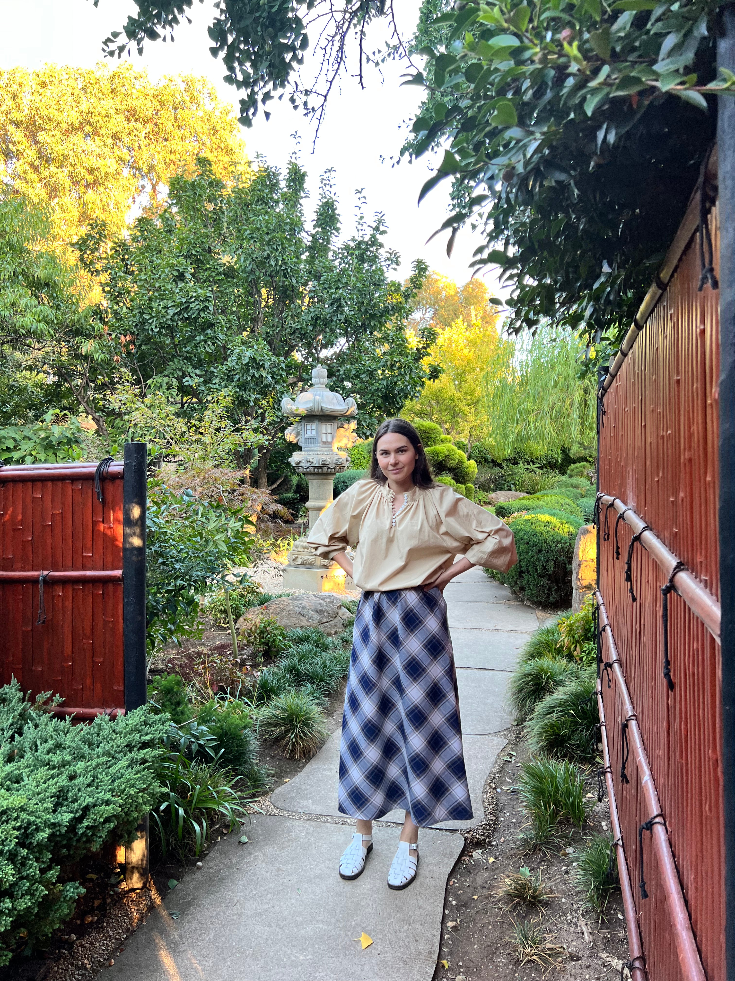 Plaid Clo Bias Skirt Size 10
