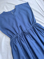 Navy Linen Wyn Dress Size 10