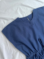Navy Linen Wyn Dress Size 10