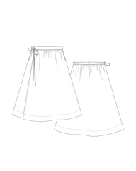 Ren Wrap Skirt PDF Pattern Size 6-24